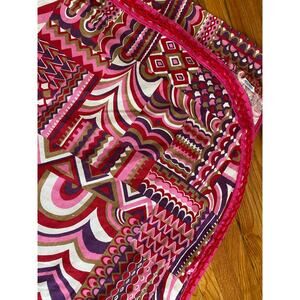 Vintage Gorgeous Bates Colorful Twin Bedspread Mod MCM Boho USA 6’ x8.79 ‘